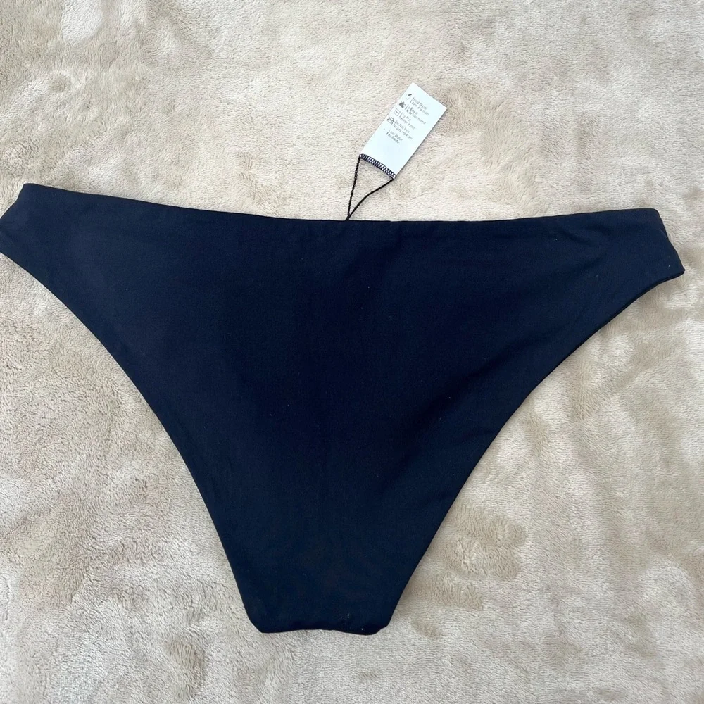 L*Space black bikini swim bottom, size M